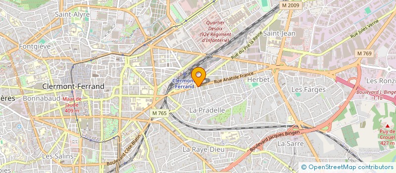 localisation de l'entreprise IMM 56 AV A FRANCE  CLERMONT-FERRAND