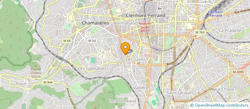 localisation de l'entreprise IMM 68 BD A BRIAND  CLERMONT-FERRAND