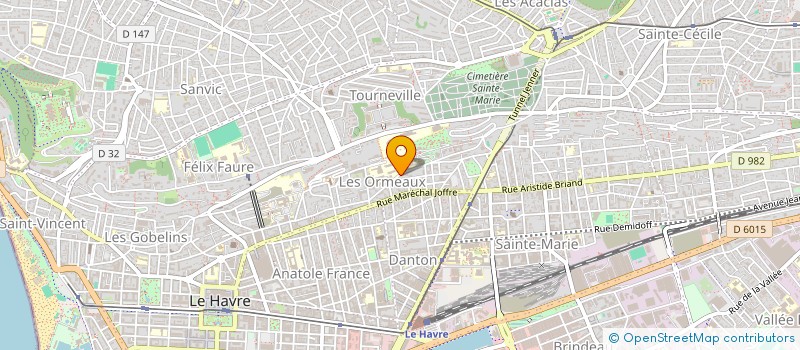 localisation de l'entreprise IMM 76 RUE DE TOURNEVILLE à LE HAVRE