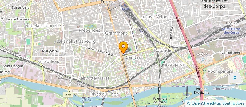 localisation de l'entreprise IMM 8 R DE MONTBAZON  TOURS