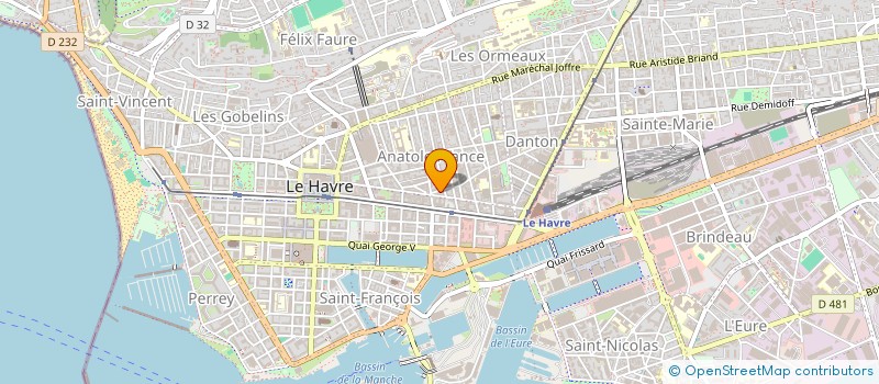 localisation de l'entreprise IMM 8 RUE CASIMIR DELAVIGNE à LE HAVRE