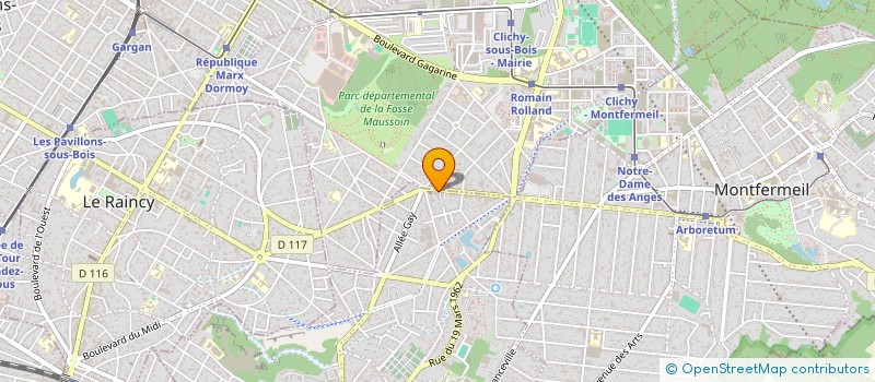 localisation de l'entreprise IMM à GAGNY