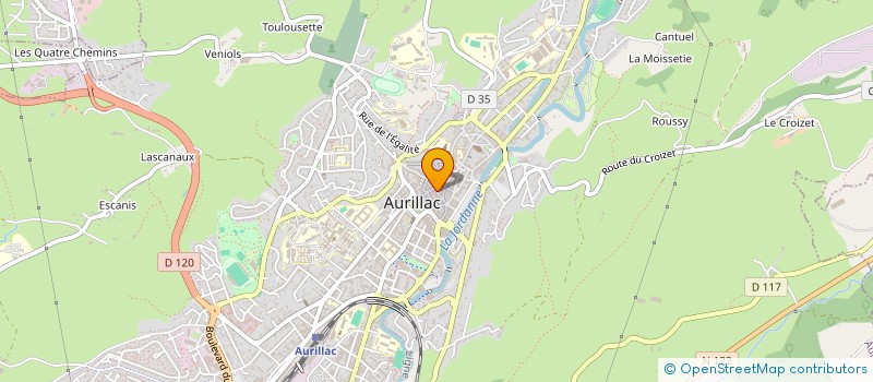 localisation de l'entreprise IMM AUVERGNE à AURILLAC