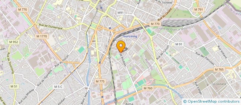 localisation de l'entreprise IMM'AVENIR IV  TOURCOING