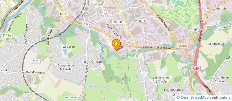 localisation de l'entreprise IMM CLEAN ASSAINISSEMENT à LIMOGES
