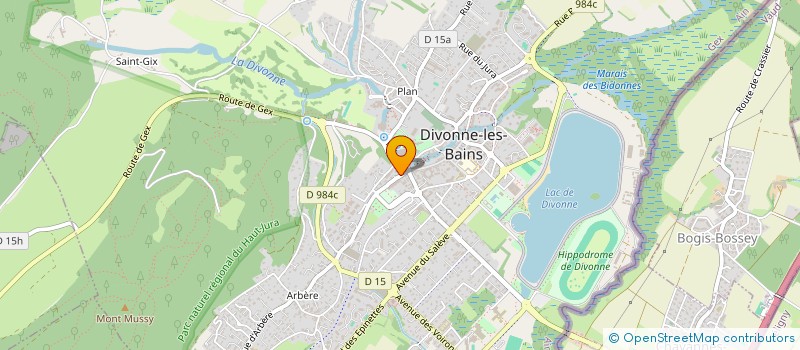 localisation de l'entreprise IMM LE FLORIMONT à DIVONNE-LES-BAINS