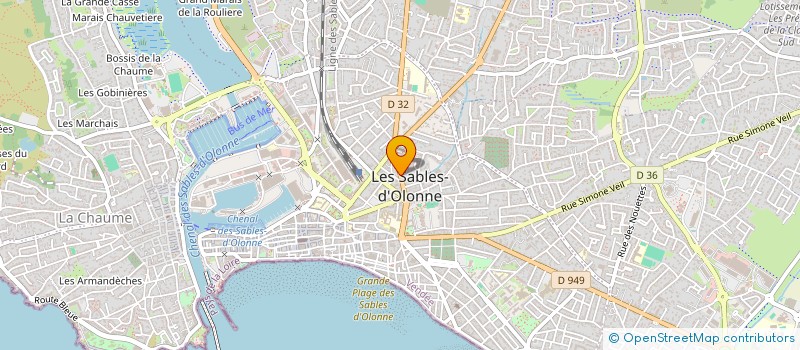 localisation de l'entreprise IMM'OLONNE à LES SABLES D'OLONNE