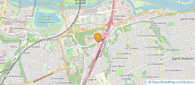 localisation de l'entreprise IMM OREE DU PARC  TOURS