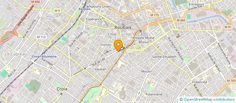 localisation de l'entreprise IMM'PACT  ROUBAIX