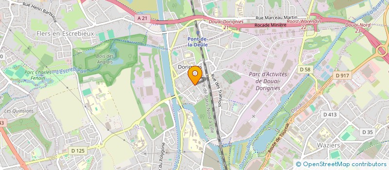 localisation de l'entreprise IMM' PACT DOUAISIS à DOUAI