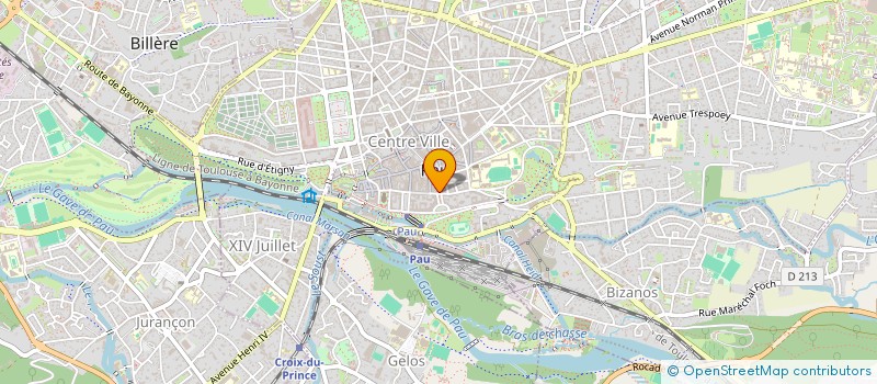 localisation de l'entreprise IMM PAL PYRENEES BLOC B D PARTIE BASSE à PAU