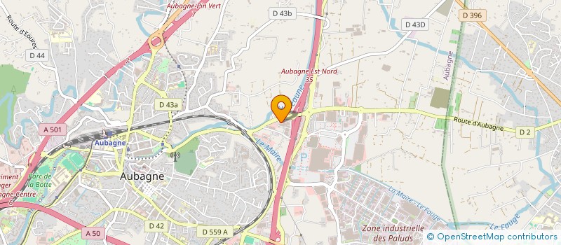 localisation de l'entreprise IMM'PONTET  AUBAGNE