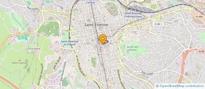 localisation de l'entreprise IMM'PRO à SAINT-ETIENNE