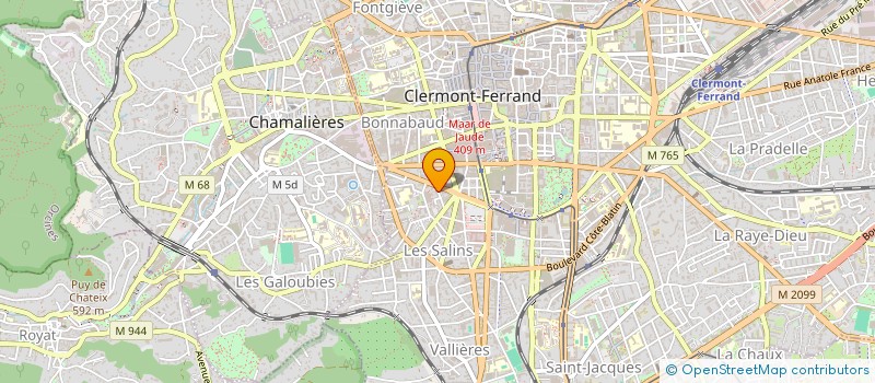 localisation de l'entreprise IMM. RUE EMMANUEL CHABRIER  CLERMONT-FERRAND