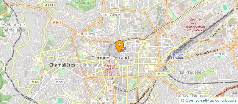 localisation de l'entreprise IMM RUE TRANCHEE DES GRAS  CLERMONT-FERRAND