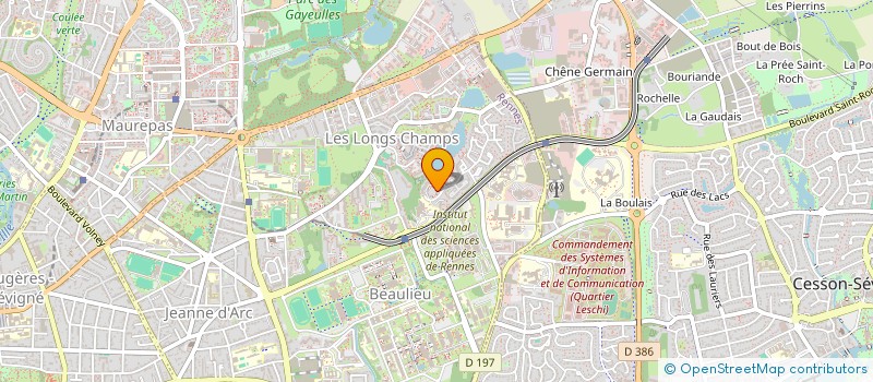 localisation de l'entreprise IMM SUPER BEAULIEU-BAT A-PANORAMA  RENNES