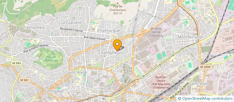 localisation de l'entreprise IMM TARAGNAT 149 R CHAMPFLEURY  CLERMONT-FERRAND