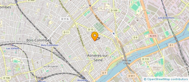 localisation de l'entreprise IMMAD à ASNIERES-SUR-SEINE