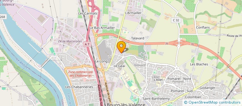 localisation de l'entreprise IMMAK  BOURG-LES-VALENCE