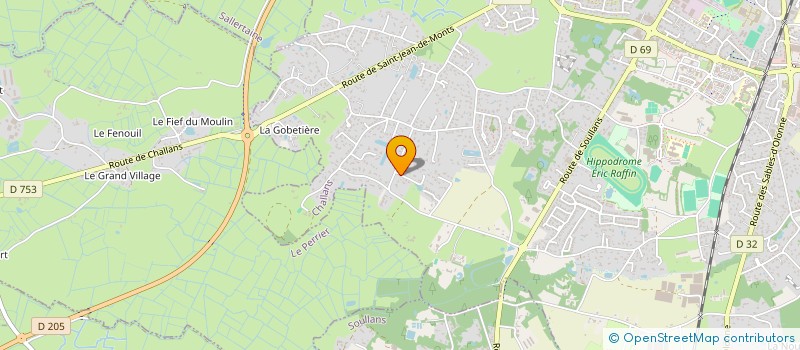 localisation de l'entreprise IMMAP 40 à CHALLANS