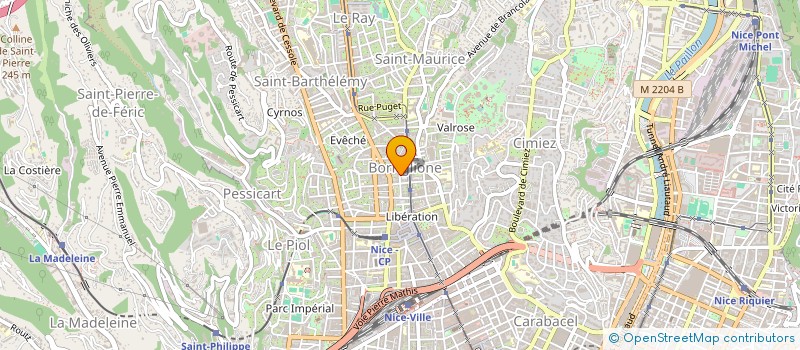localisation de l'entreprise IMMAT EXPRESS à NICE