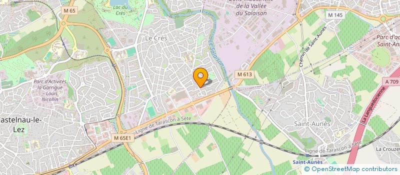 localisation de l'entreprise IMMATERIELLE PRODUCTION  LE CRES