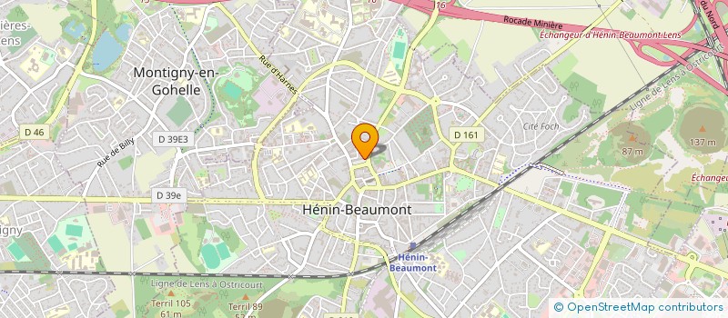 localisation de l'entreprise IMMATRICULATION 62 à HENIN-BEAUMONT