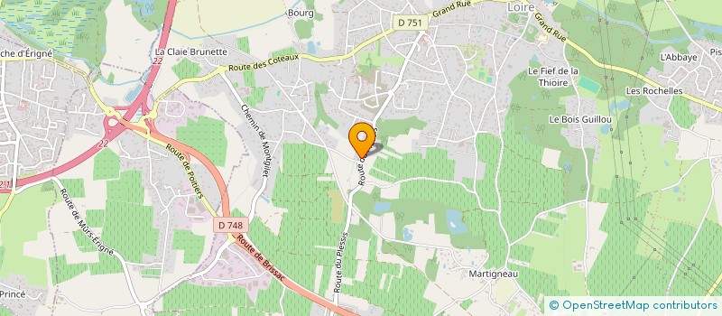 localisation de l'entreprise IMMAUREL  LES GARENNES SUR LOIRE