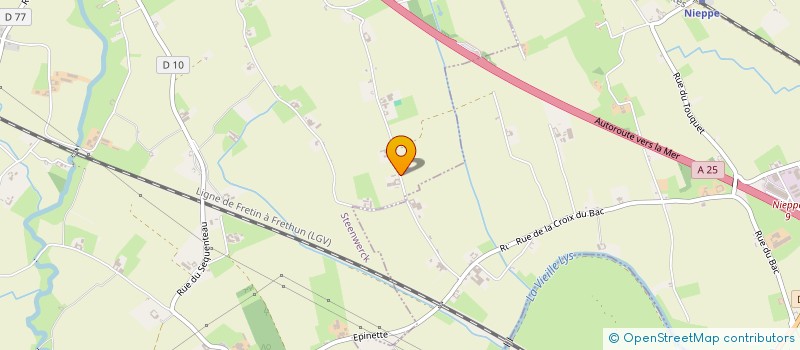 localisation de l'entreprise IMMAUTO III  STEENWERCK