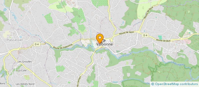 localisation de l'entreprise IMMAZUR  VALBONNE