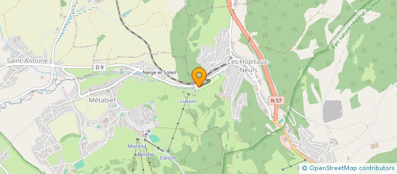 localisation de l'entreprise IMMCO  LES HOPITAUX-NEUFS