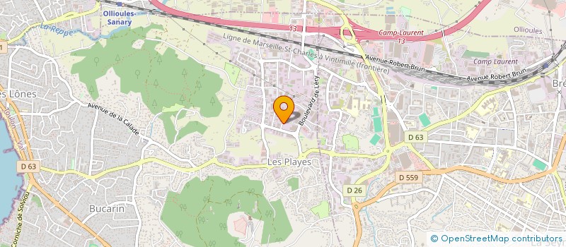 localisation de l'entreprise IMMECA  OLLIOULES