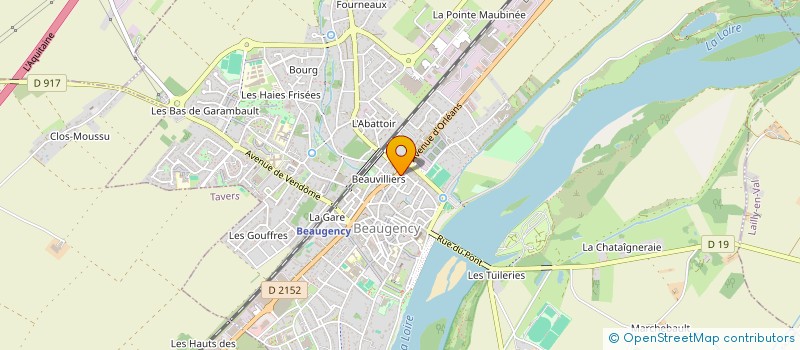 localisation de l'entreprise IMMECO  BEAUGENCY