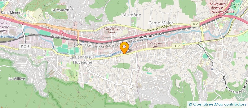 localisation de l'entreprise IMMEDIAT NEGOS DEUX FONTAINES  LA PENNE-SUR-HUVEAUNE