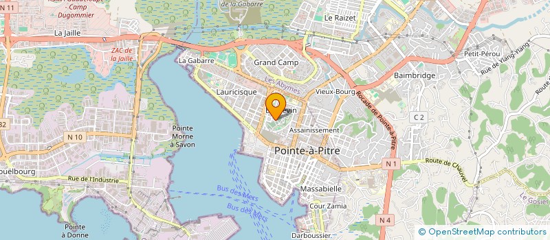localisation de l'entreprise IMMEDIAT POLYSERVICES à POINTE-A-PITRE