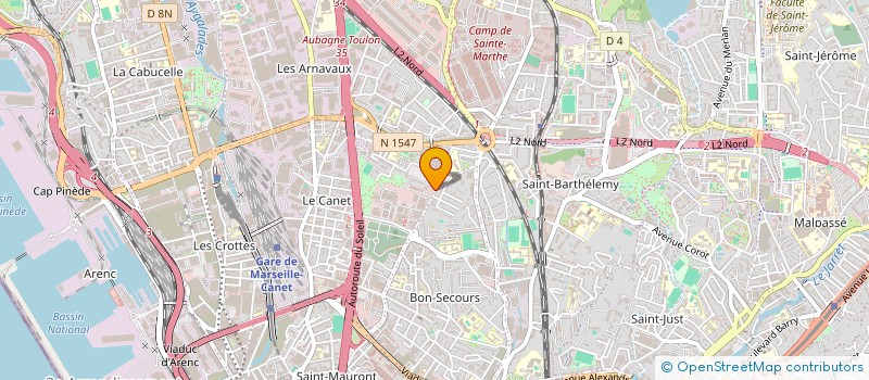 localisation de l'entreprise IMMEDIAT REMORQUAGE SARL à MARSEILLE