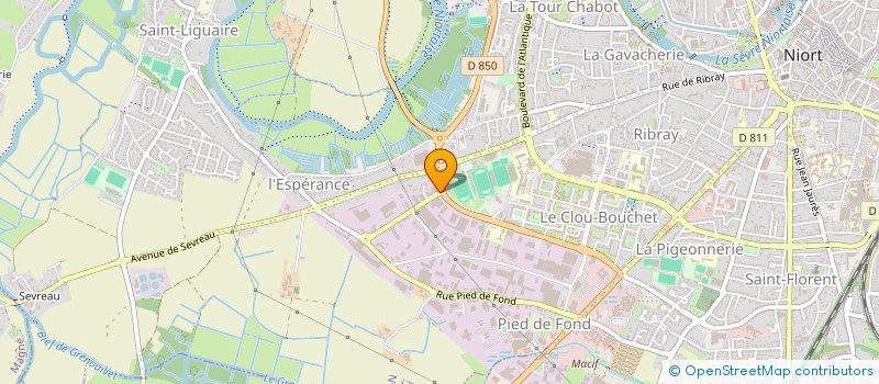 localisation de l'entreprise IMMEL à NIORT
