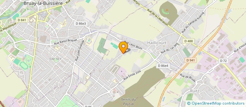 localisation de l'entreprise IMMELEC  HAILLICOURT