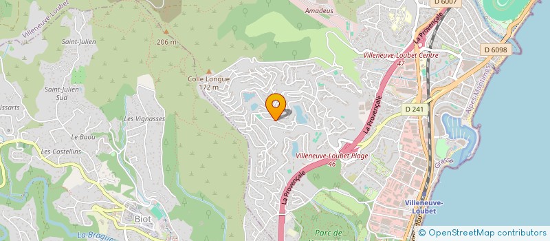 localisation de l'entreprise IMMELPI  VILLENEUVE-LOUBET