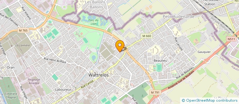 localisation de l'entreprise IMMERCEO à WATTRELOS