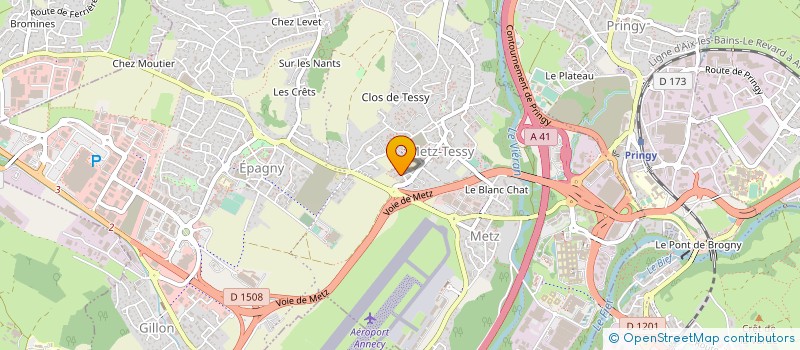 localisation de l'entreprise IMMERGO 74  EPAGNY METZ-TESSY