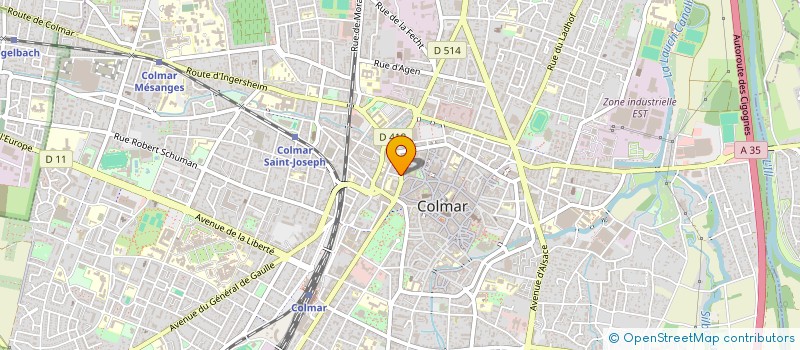 localisation de l'entreprise IMMEUBLE 1 R DES BAINS  COLMAR