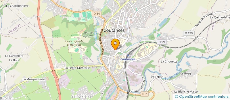 localisation de l'entreprise IMMEUBLE 1 RUE DE MONTIGNY  COUTANCES