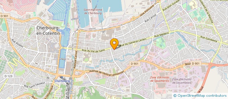 localisation de l'entreprise IMMEUBLE 10 12 RUE DU BOIS  CHERBOURG-EN-COTENTIN