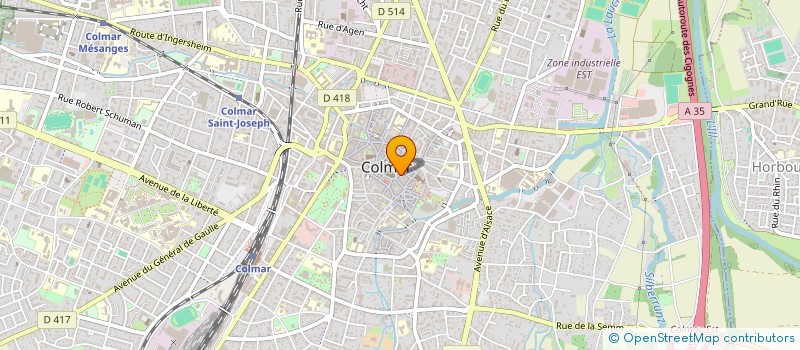 localisation de l'entreprise IMMEUBLE 10 PLACE DE LA CATHEDRALE  COLMAR
