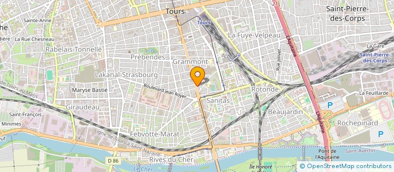 localisation de l'entreprise IMMEUBLE 108 AVENUE DE GRAMMONT  TOURS