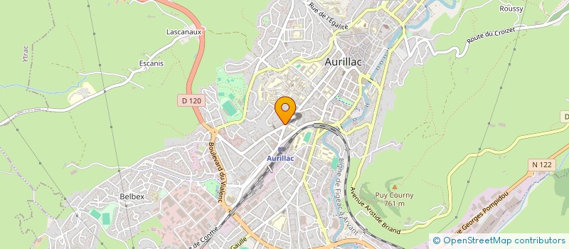 localisation de l'entreprise IMMEUBLE 108 AVENUE REPUBLIQUE à AURILLAC