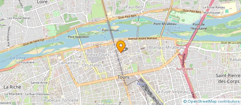 localisation de l'entreprise IMMEUBLE 11 BIS BERTHELOT  TOURS