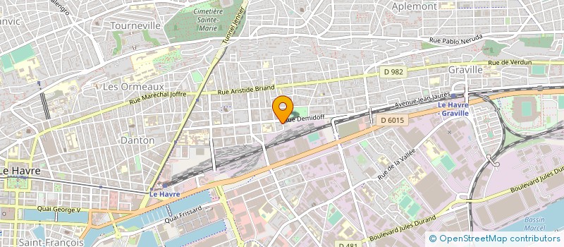 localisation de l'entreprise IMMEUBLE 11 RUE MALHERBE à LE HAVRE