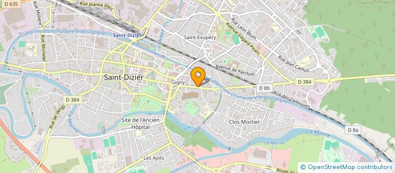 localisation de l'entreprise IMMEUBLE 117AAL-SD à SAINT-DIZIER